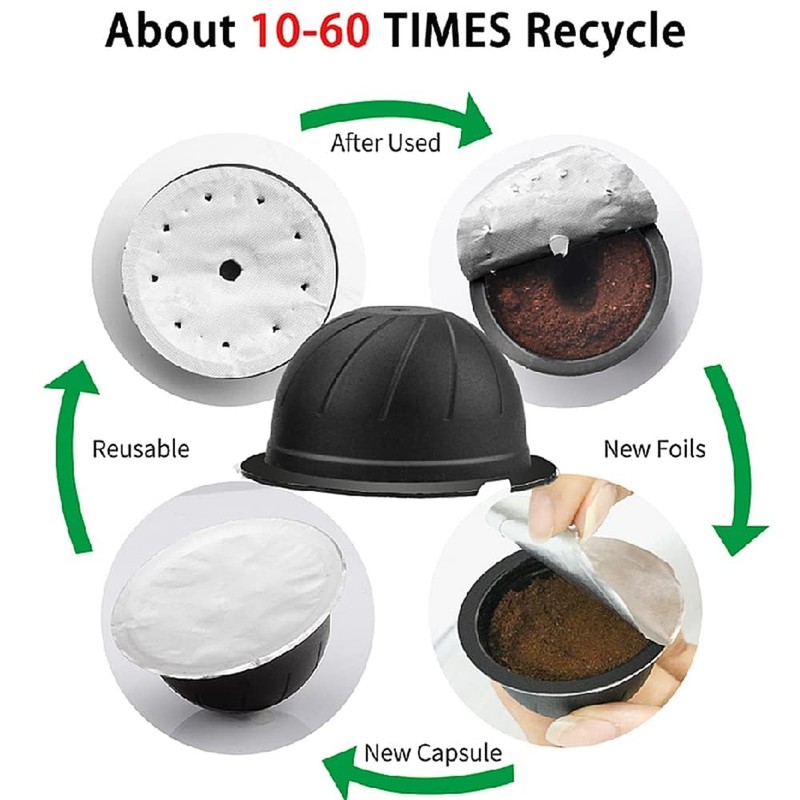 zalati Coffee Capsules Refillable Reusable Coffee Filter for Espresso Coffee