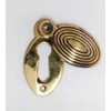 Antique Oval Beehive Design Door Lock Keyhole Escutcheon Various Finishes