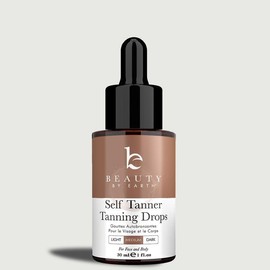 Beauty by Earth Self Tanner Drops - Golden Natural Bronzed Sunless Safe Tanning Glow Made in USA Cruelty Free & Hydrating:_Medium