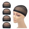 Pack of 4 Wig Caps Stretch Nylon Wig Stocking Caps