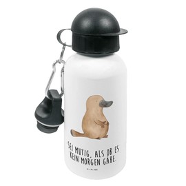 Mr. & Mrs. Panda Children's Drinking Bottle Platypus Courage - Gift, Sea, Children's Bottle, Girls, Children's Drinking Bottle, Office, Motivation, Primary School