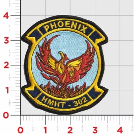 4" MARINE CORPS HMHT-302 2020 PHOENIX HELICOPTER SQUAD EMBROIDERED JACKET PATCH