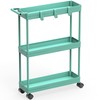Simple Houseware Kitchen Cart Storage 3-Tier Slim/Super Narrow Shelves with