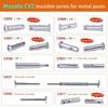 Muzata 20Pack Swageless Cable Railing Kit 1/8" Invisible Tensioner No