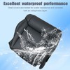 FZJDSD Black Driver & Passenger Side Bottom Microfiber Leather Replacement