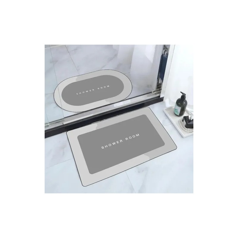Tapete De Baño Ultra Suave Antideslizante Absorbente, 2 Unid