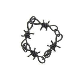 Zac's Alter Ego Barbwire Chain Bracelet - Black or SIlver