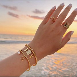Pura Vida Harper Sun Charm Gold Charms for Bracelets Necklaces for Women - Gold