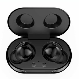 UrbanX Street Buds Plus for Cat S22 S23 Flip - True Wireless Earbuds w/Hands Free Controls (Wireless Charging Case Included) - Black