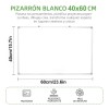 Pizarrón Blanco Magnética De Escritura De Doble Cara 40x60