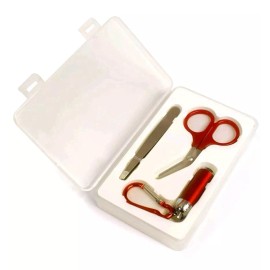 First+Aid First Aid Instruments Kit with Tweezer, Scissors & Flashlight Smart & Prepared