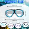 Flutesan 4 Pcs Kids Swim Goggles with Nose Cover Elastic