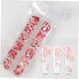 Healvian 2 Boxes Nail Art Glitters Nail Sequins Sturdy Material Decors for DIY Manicure