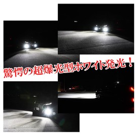 DSIC H4 LED Headlight, Compatible with Vehicle Inspection, Hi/Lo Switching, 24,000 LM, LED Bulb, LED Headlight, 12 V, 24 V, White, 6500K, 60W, Angle Adjustment Function, Left and Right Set