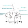 CenYouful Stainless Steel Round Hanging Drying Rack with 20 Clips