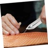 Healeved 12pcs Fish Bone Tongs Stainless Steel Material and Food