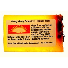 Handmade Natural Ylang Ylang Soap Bar - Range No.6 - Dry and T Zone Skin Relief/Moisturizer - 35g - Sample/Travel Size