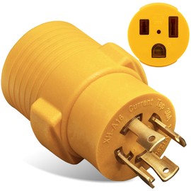 MECMO NEMA L14-30P to 6-50R Generator to Welder Adapter Plug, 30 Amp to 50 Amp Twist Locking Generator 4 Prong Male Plug to 3 Prong 240V Welder Outlet for Welder Welding Generator Adaptor Connector