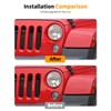 Hoolcar Headlight Bezels Headlight Cover Trim & Front Turn Signal