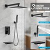 IUERASD Rain Shower Faucet Set Wall Mounted Rainfall with Tub