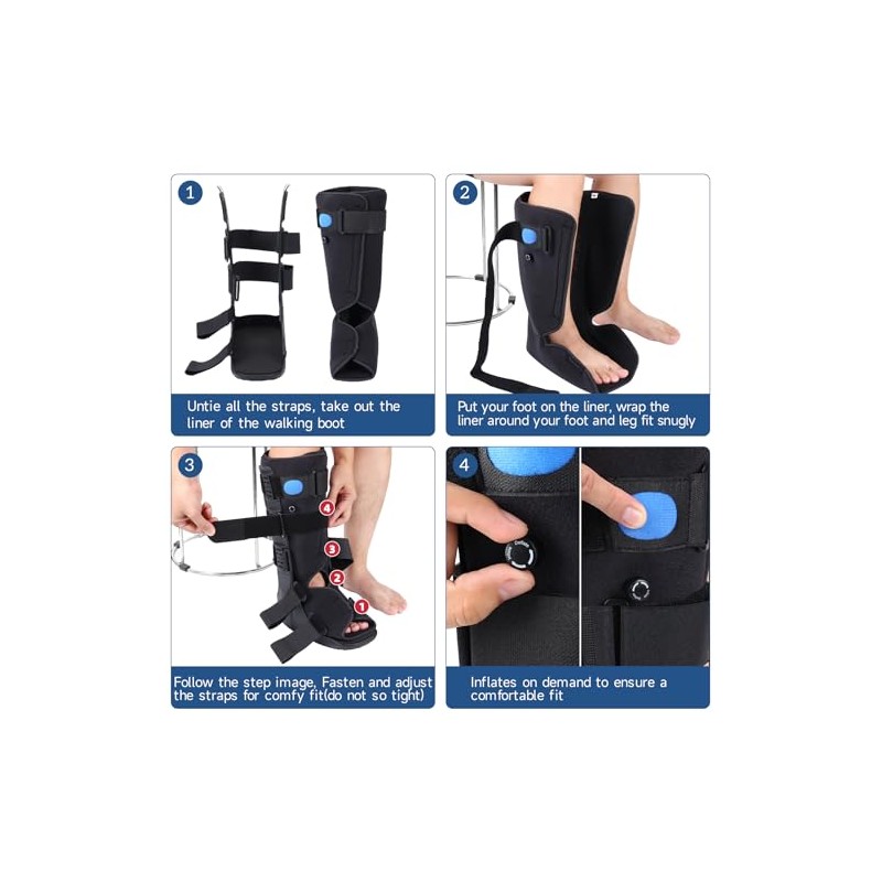 Tall Inflatable Walking Boot, Air Cam Walker Fracture Boot Orthopaedic
