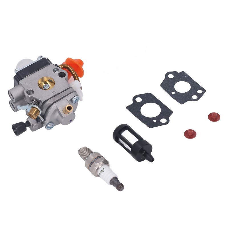 String Trimmer Carburetor Replacement 41801200610 Spark Plug Fuel Filter Gasket