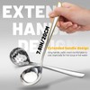 Realand 2Pcs Small Ladle and Slotted Spoon, Heavy Duty 304