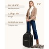 Rolling Puffer Backpack for Women, Wheeled Laptop Backpack, Short-Term Travel