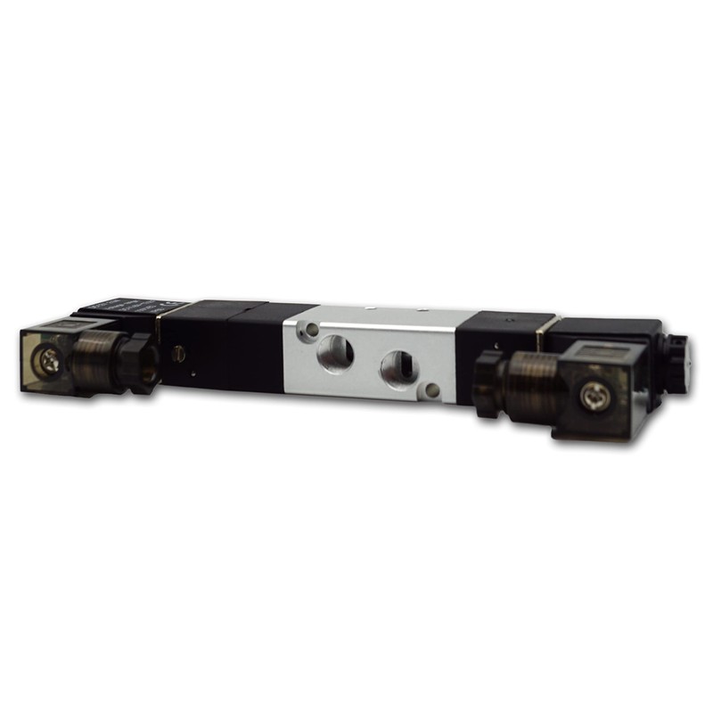 Pneumatic Solenoid Directional Valve 5/3 Way Valve 1/8 Inch 12
