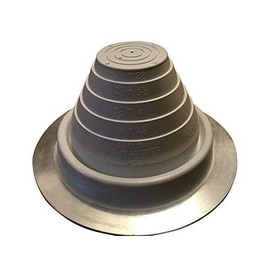 EAGLE 1: #3 Metal Roof Pipe Flashing Boot - Cut to Fit Almost Any Pipe - Flexible & Adjustable Roof Jack Pipe Boot - (White)