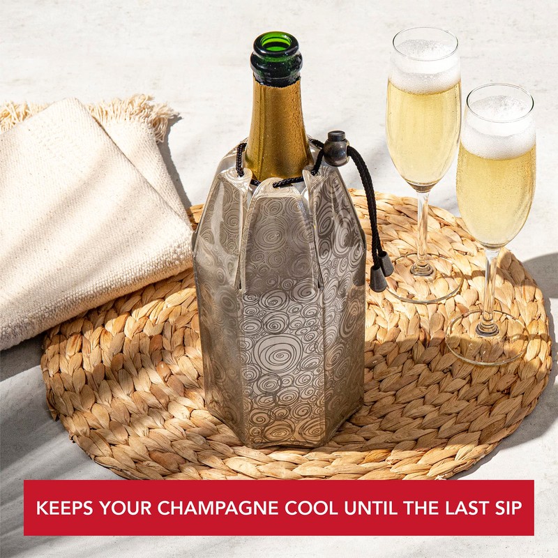 vacu vin Champagne Cooler Platinum Pattern