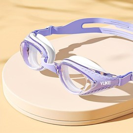 HD Anti-Fog Waterproof Swim Goggles for Men & Women - Durable PC+ABS, Multiple Colors Available - Color: Purple