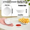 Wuqoioo Soy Sauce Dish, 16 Pack 2 Oz Ceramic Dip