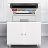 Metal Printer Stand with File Storage Cabinet, Printer Cabinet File