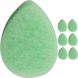 KOL Face Scrubber, Cucumber Infused Exfoliating Facial Cleansing Pads, Disposable Exfoliator Face Sponge for Daily Face Cleaning and Makeup Removal, 6 Count