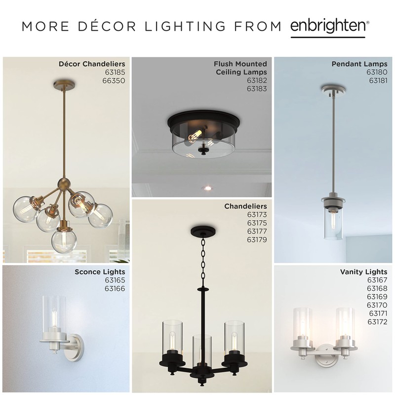 ENBRIGHTEN Premium Flush Mount LED Ceiling Light Fixture, Adjustable Color