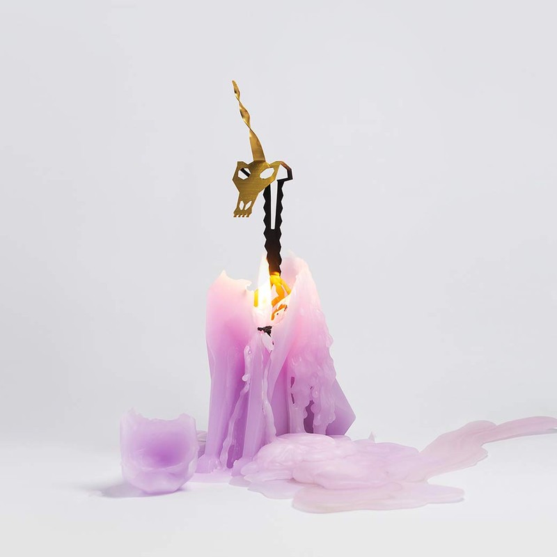 PyroPet Candles Einar Unicorn Skeleton Candle