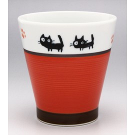 Aiwa Hasamiyaki 505576 Free Cup Cat Red