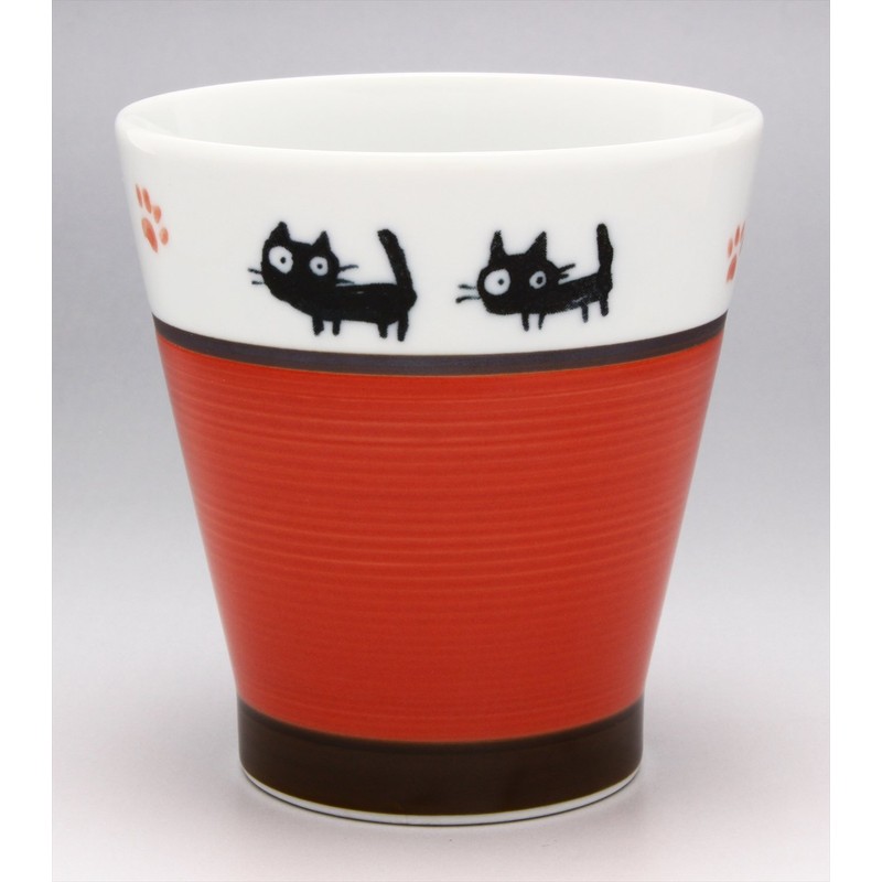Aiwa Hasamiyaki 505576 Free Cup Cat Red