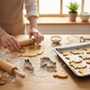 2 Pcs Silver Cookie Cutters Set Cat Dog Cookie Cutter