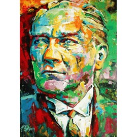 Anatolian Puzzle - Mustafa Kemal Ataturk, 1500 Piece Jigsaw Puzzle, 4555,Multicolor