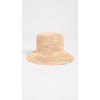 Hat Attack Women's Chic Crochet Bucket Hat, Natural, Tan, One