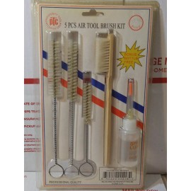 PROSPERITY TOOL 5 pieces Brushes Plus AIR TOOL OIL IN SQUEEZE BOTTLE WITH NEEDLE LUBRICATE