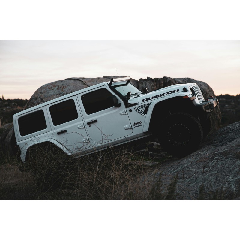 Leopard Cheetah Side Fender Vent Decal Compatible with Jeep Wrangler