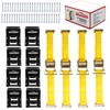 Autofonder Vehicle Wheel Chock Tie Down kit 4500lb Break Strength-4