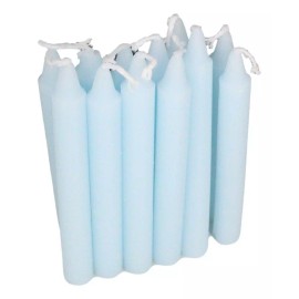 Light Blue Peace Protection Pack of 12 Wicca Occult Witch Spell Chime Candles