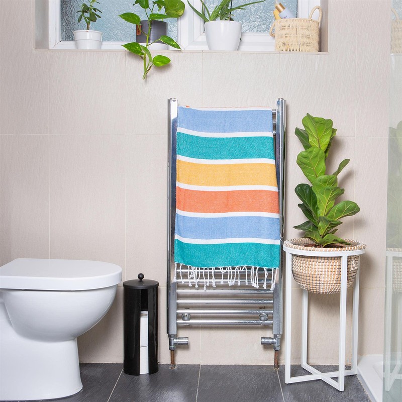 Nicola Spring 2x Multi Stripe 157cm x 87cm Deluxe Cotton