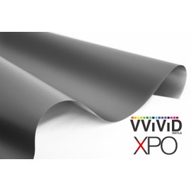 VviViD XPO Charcoal Matte Gun Metal Vinyl Wrap Roll with Air Release Technology (9FT x 5FT)