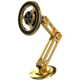 KCRPM Universal 360° PRO, 2023 New Magnetic Suction Car Phone Holder, Upgrade Window Car Phone Holder, Hands Free Phone Car Holder Mount Phone Mount for Car (Gold)