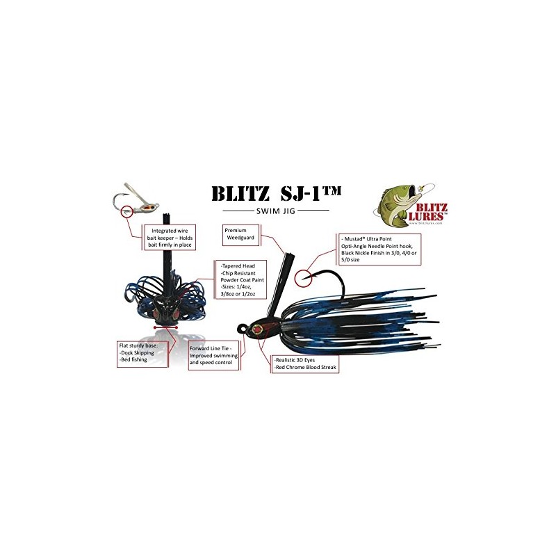 Blitz SJ-1™ (Green Pumpkin, 1/4oz - 3/0)